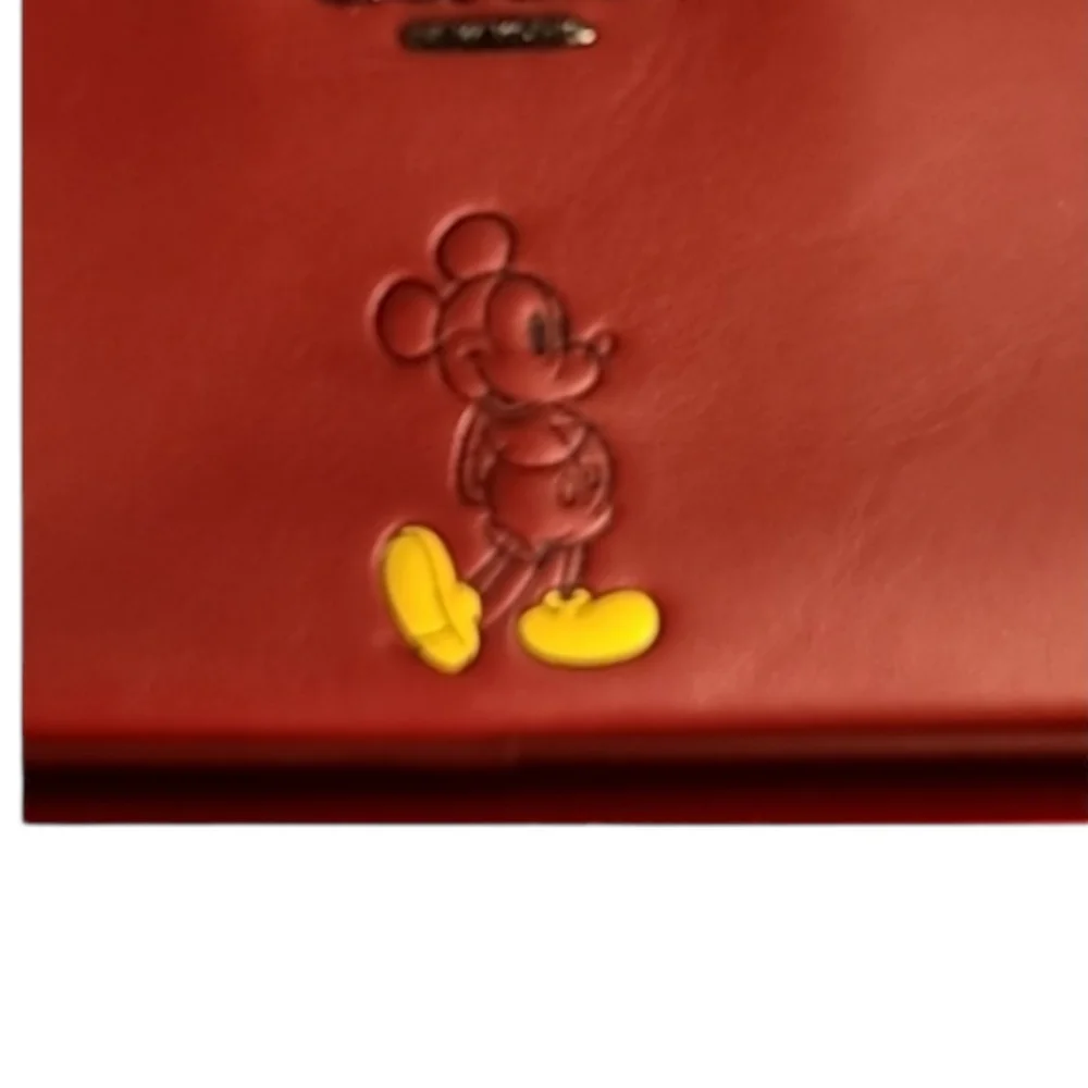 Coach x Disney Mickey Red Crossbody Pouch Bag Leather Limited Edition NWT - Picture 6 of 6